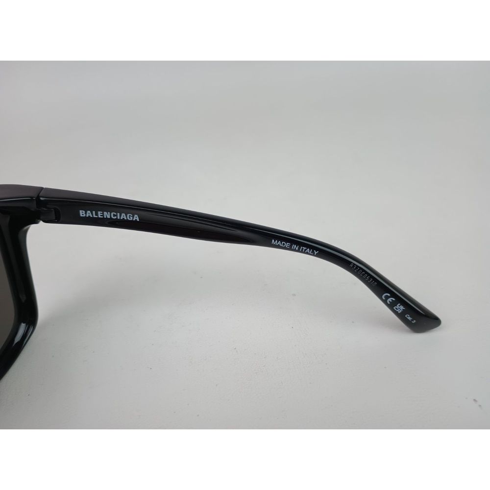 Balenciaga BB0150S 001 Black Grey 58mm Women's Butterfly Logo Sunglasses - Picture 6 of 9